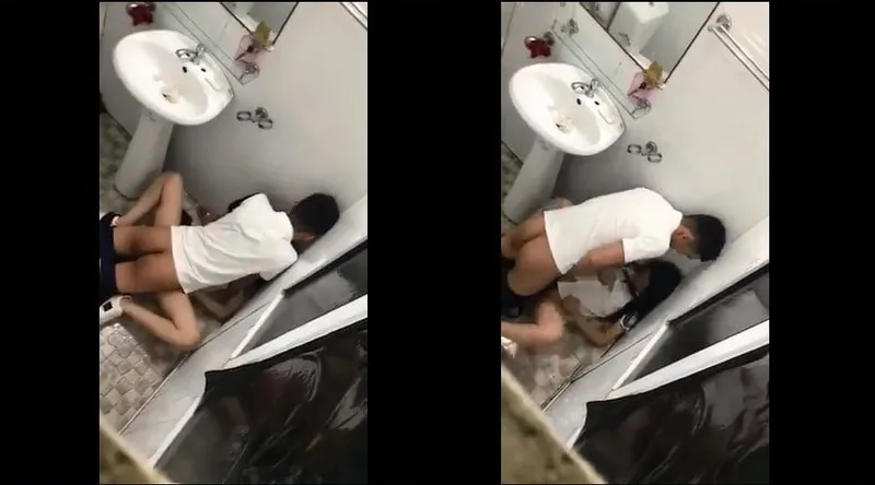 Ghệ say xỉn và gấu trong phòng tắm nhà hàng