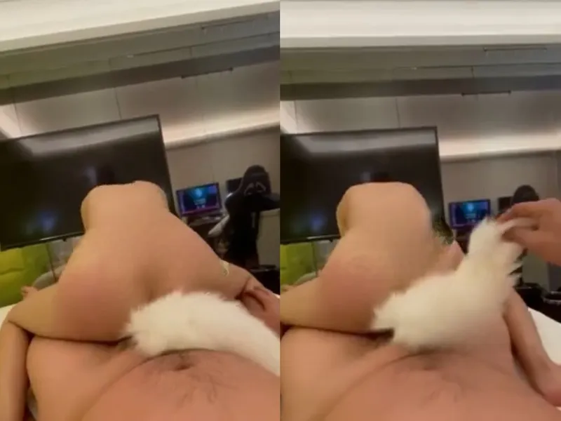 Sau khi đá trứng cút rung bím, còn bị bắt liếm cu mỏi miệng.